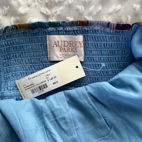 A6 - #281 Francesca's AUDREY PARKS LT BLUE FLORAL MAXI DRESS - Picture 7 of 11